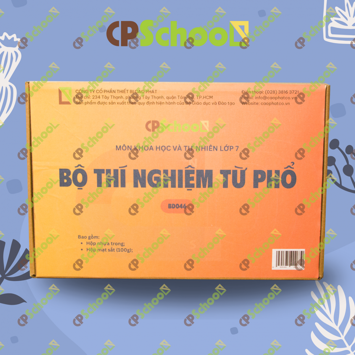 Bộ thí nghiệm từ phổ (không bao gồm TBDC)