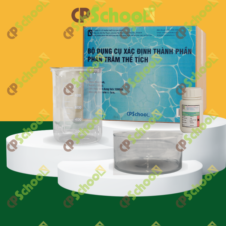 Bộ dụng cụ xác định thành phần phần trăm thể tích (Bộ đầy đủ)