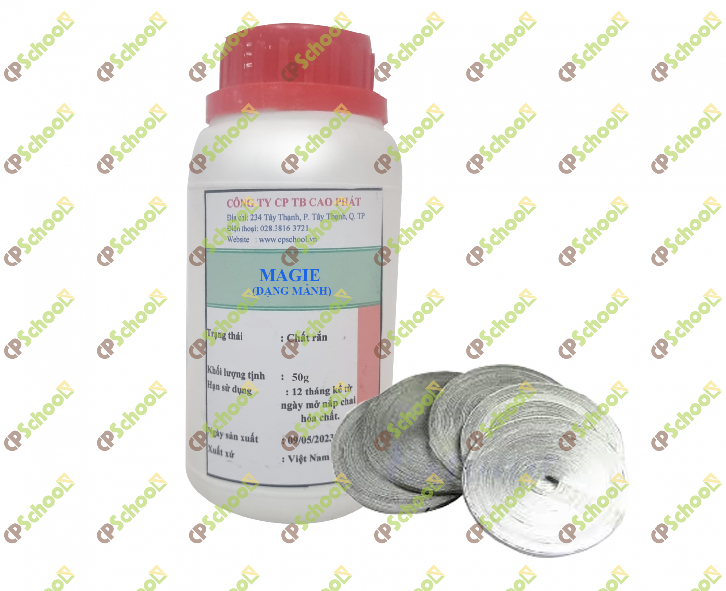 Magnesium dạng mảnh - 50g